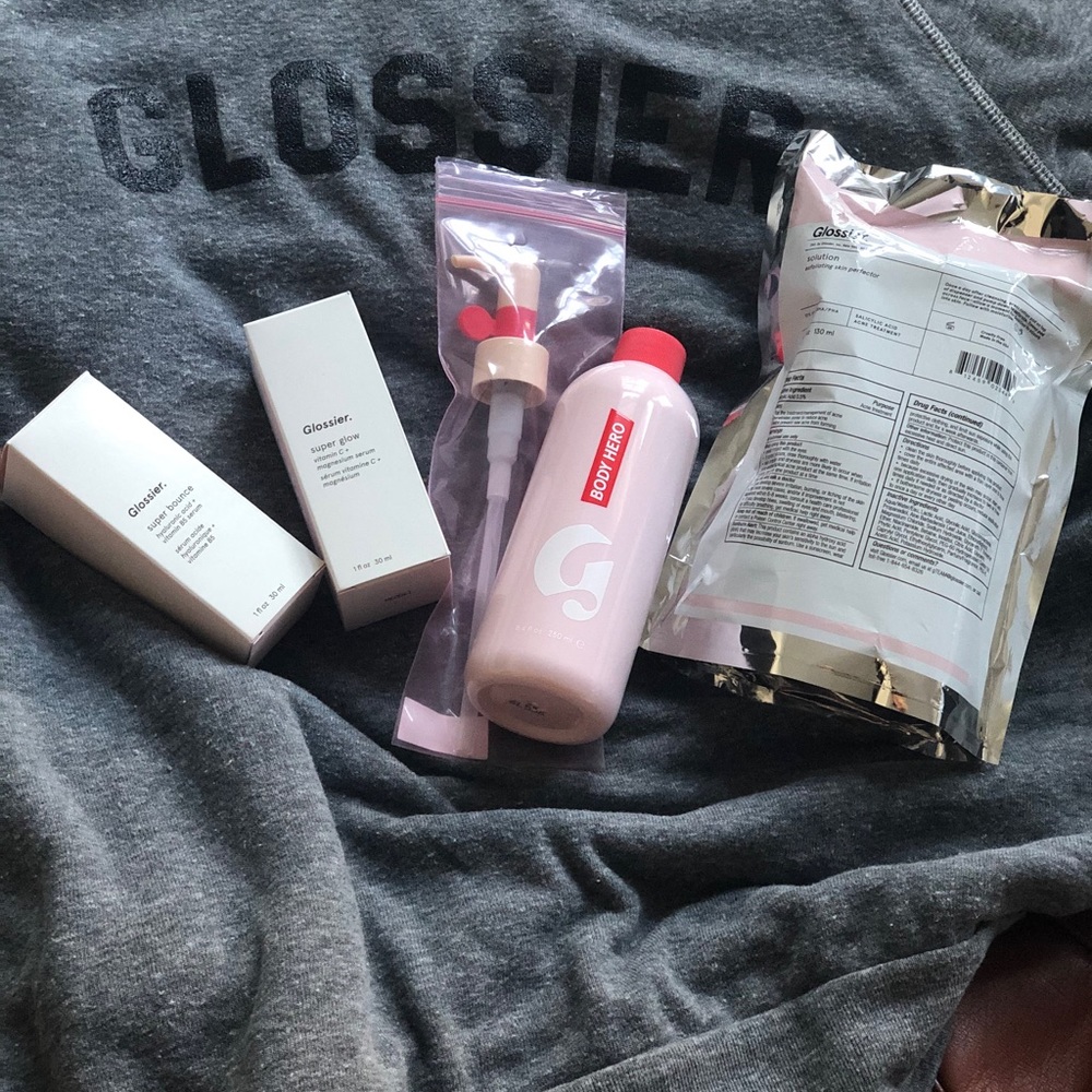 Glossier Skincare and Sweatshirt bundle!